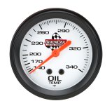 QuickCar Standard Gauges 611-6009 Gauge, Oil Temperature, 140-280 Degrees F, 2 5/8 in., White Face, Analog, Mechanical, Each thumbnail 2