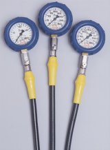QuickCar Dry Tire Pressure Gauges 56-020 Gauge, Tire, 0-20 psi., 2.5 in, Diameter, Analog, 14 in. Hose, Each thumbnail 2