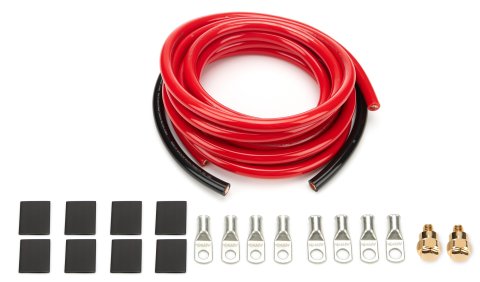 QuickCar Battery Cable Kits 57-011 Kit, 2 AWG, 15 ft Red, 2 ft. Black Cable, 2 Side Terminals, 8 Gold-Plated Terminals, Kit thumbnail 2