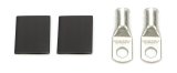 QuickCar Crimp-Solder Power Rings 57-540 Battery Terminals, 5/16 in. Copper Ring Lug, 2 AWG, with Heat Shrink Tubing, Pair thumbnail 3