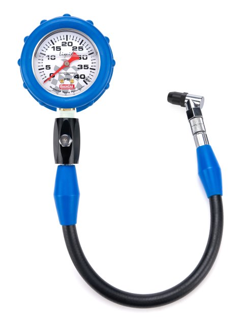 QuickCar Liquid-Filled Tire Pressure Gauges 56-041 Gauge, Liquid-Filled, 0-40 psi., 2.5 in, Diameter, Analog, 14 in. Hose, Each thumbnail 2