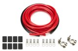 QuickCar Battery Cable Kits 57-009 Kit, 4 AWG, 15 ft. Red, 2 ft. Black Cable, 2 Terminals, 8 Gold-Plated Terminals, Kit thumbnail 2
