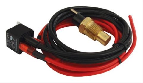 QuickCar Electric Fan Replacement Wiring Kits 60-039 Control with Relay, Thermostatic, 3/4 NPT Threads, 200 Degree, 40 Amp, Each thumbnail 1