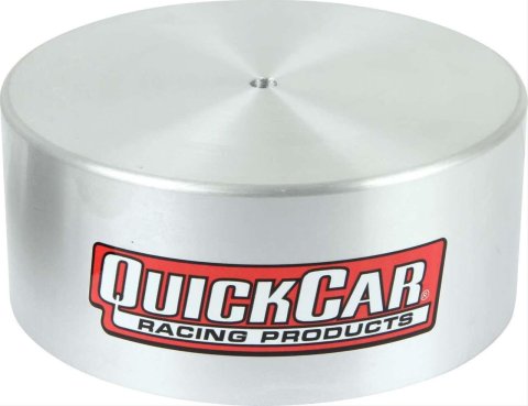 QuickCar Carburetor Hats 64-146 Aluminum Hat, Natural, Red, 5.125 in. Diameter, Each