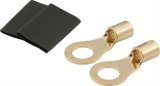 QuickCar Battery Cable Terminals 57-490 Terminals, Terminal Rings, Copper, 5/16 in., 8 Gauge, Heat Shrink Sleeving, Pair thumbnail 1