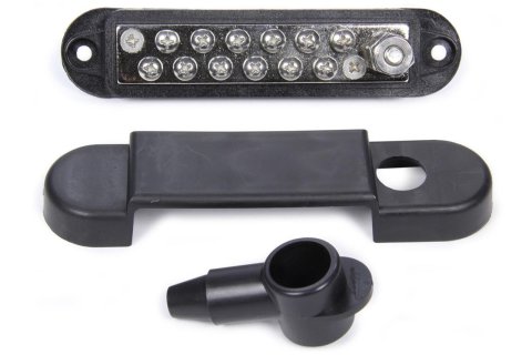 QuickCar Fuse Box Covers 57-8022 Buss Bar Kit With Covers, Black thumbnail 1