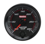 QuickCar Redline Gauges 69-006 Gauge, Redline, Water Temperature, Mechanical, Electrical, 100-280 Degrees F, 2 5/8 in. Diameter, Each thumbnail 2