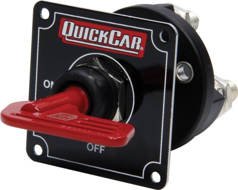 QuickCar Master Disconnect Switches 55-030 Battery Switch,Manual, MDS10, Rotary, 160 Amp, Black Mount Panel, Removable Key, Each thumbnail 2