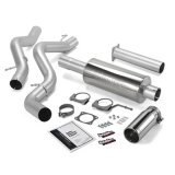 Banks Power Monster Exhaust Systems 48628 System, Exhaust, Turbo-Back, Stainless Steel, Single Exit, Passenger Side, Chrome Tip, Chevy, GMC, 6.6L, No Catalytic Converter, Kit thumbnail 3