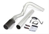 Banks Power Monster Exhaust Systems 49774-B System, Exhaust, Particulate Filter Back, Stainless, Natural Finish, Single Exit, Passenger Rear, Black Tip, Ram, 6.7L Cummins, Kit thumbnail 2