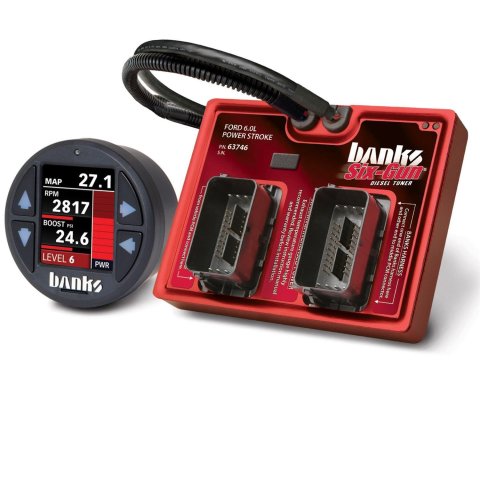 Banks Power Six-Gun Diesel Tuners with iDash SuperGauge 61424 Computer Programmers, Six-Gun, Tuner, Includes SuperGauge, Ford, Trucks, 6.0L, Stroke, Excursion, Kit