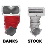 Banks Power Throttle Body Intake Elbows 42804-N Monster-Ram System W/Fuel Line - 2013-2018 Dodge/RAM 6.7L, CARB, Chassis Cab, Natural thumbnail 4