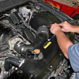 Banks Power Ram-Air Intake Systems 41820 Air Intake, System, Black Polyethylene Tube, Cotton Gauze Filter, Oiled, Red, for Nissan, Armada, Titan, 5.6L, Kit thumbnail 1