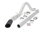 Banks Power Monster Exhaust Systems 49788-B System, Exhaust, Particulate Filter Back, Stainless, Natural, Single Exit, Passenger Side, Turnout, Black Tip, Ford, 6.7L, Kit thumbnail 1