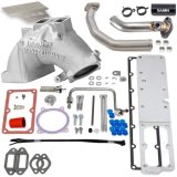 Banks Power Throttle Body Intake Elbows 42805-N Monster-Ram System W/Fuel Line - 2019-2024 Dodge/RAM 6.7L, CARB, Chassis Cab, Natural thumbnail 2