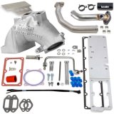 Banks Power Throttle Body Intake Elbows 42805-N Monster-Ram System W/Fuel Line - 2019-2024 Dodge/RAM 6.7L, CARB, Chassis Cab, Natural thumbnail 8
