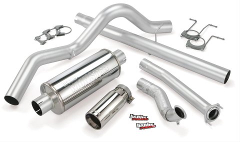 Banks Power Monster Exhaust Systems 46298 System, Monster, Turbo-back, Stainless Steel, Natural, Polished Tip, Ford, 7.3L Diesel, Kit