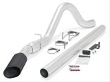 Banks Power Monster Exhaust Systems 49781-B System, Exhaust, Particulate Filter Back, Stainless, Natural Finish, Single Exit, Passenger Turnout, Black Tip, Ford, 6.4L, Kit thumbnail 2