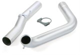 Banks Power Monster Turbine Outlet Pipes 53581 Exhaust Pipes, Outlet, Turbo Downpipe, Stainless Steel, Natural, Ford, Each thumbnail 1