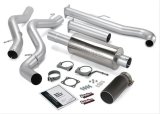 Banks Power Monster Exhaust Systems 48634-B System, Exhaust, Cat-Back, Stainless Steel, Single Exit, Passenger Side, Black Tip, Chevy, GMC, 6.6L, Kit thumbnail 2