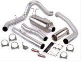 Banks Power Monster Exhaust Systems 48787 System, Exhaust, Downpipe-back, Stainless Steel, Single Exit, Rear Turn Out, Chrome Tip, Ford, 6.0L, Stroke, Kit thumbnail 2