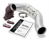 Banks Power Turbo Downpipes 48661 Exhaust Pipes, Downpipes, For Elbow, Stanless Steel, Natural, Ford, 7.3L, Stroke, Kit thumbnail 1