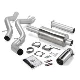 Banks Power Monster Exhaust Systems 48939 System, Exhaust, Cat-Back, Stainless Steel, Single Exit, Rear Side Turnout, Chrome Tip, Chevy, GMC, 6.6L, Catalytic Converter, Kit thumbnail 2