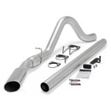 Banks Power Monster Exhaust Systems 49780 System, Exhaust, Particulate Filter Back, Stainless, Natural Finish, Single Exit, Passenger Turnout, Chrome Tip, Ford, 6.4L, Kit thumbnail 2