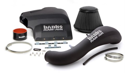 Banks Power Ram-Air Intake Systems 41880-D Air Intake, System, Black Polyethylene Tube, Synthetic Filter, Dry, Black, Ford, F150, 5.0L, Kit