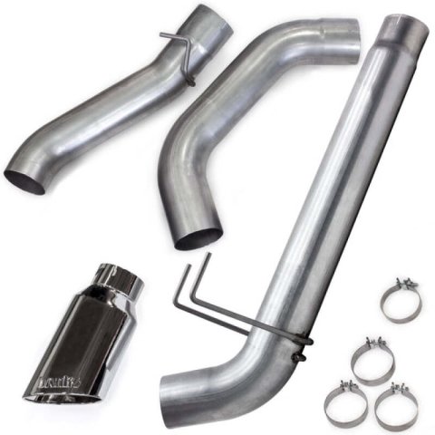 Banks Power Monster Exhaust Systems for 2019-2024 2500, 3500 - 49807 Systems, Monster, Particulate Filter Back, Single, Steel, Aluminized, Side Exit, Chrome Tip, Ram, 6.7L Diesel, Kit thumbnail 2