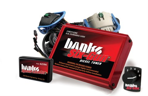 Banks Power Six-Gun Diesel Tuners 63887 Computer Programmers, Six-Gun, Tuner, 6 Position Switch, Chevy, GMC, 6.6L, LMM, Kit