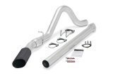 Banks Power Monster Exhaust Systems 49792-B System, Exhaust, Particulate Filter Back, Stainless, Natural, Single Exit, Passenger Side, Straight Rear, Black Tip, Ford, 6.7L, Kit thumbnail 1