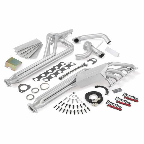 Banks Power TorqueTube Exhaust Headers 49193 Headers, TorqueTubes, Stainless, Natural Finish, Y-pipe, Heat Shield, Ford, 6.8L, Class-C, Motorhome, Pair thumbnail 2