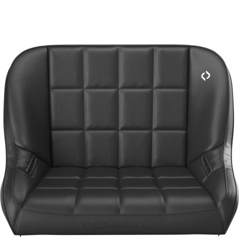 Corbeau Baja Suspension Black Vinyl Bench Seat 63401 Seat, 36" thumbnail 2