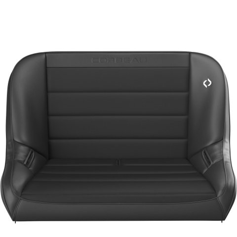 Corbeau Baja Suspension Black Vinyl Bench Seat 64002B Sport Seats , 40" Vinyl/Black Cloth thumbnail 2