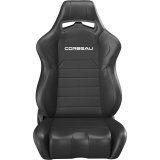 Corbeau LG1 Racing Black Seat 25502PR Bucket and Bench Seats, Seats, Vinyl, Stitching, Lever Recline, Pair thumbnail 3