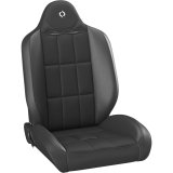 Corbeau Baja RS Suspension Black Vinyl Seat 66402BPR Bucket and Bench Seats, Seats, Adjustable Bucket, Vinyl, Black, Stitching, Cloth Insert, Lever Recline, Pair thumbnail 2