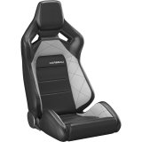 Corbeau Sportline RRX Black Vinyl Seat 55090PR Bucket Seats, RRX, Black/Gray, Vinyl, Reclining, Pair thumbnail 4
