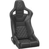 Corbeau Sportline RRB Black Seat 84912PR Bucket and Bench Seats, Racing Seats, Vinyl/Carbon Diamond Stitching, Lever Recline, Pair thumbnail 3