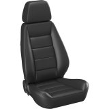 Corbeau Sport Black Vinyl Seat 90010PR Bucket and Bench Seats, Seats, Adjustable Bucket, Vinyl, Black, Stitching, Lever Recline, Pair thumbnail 4