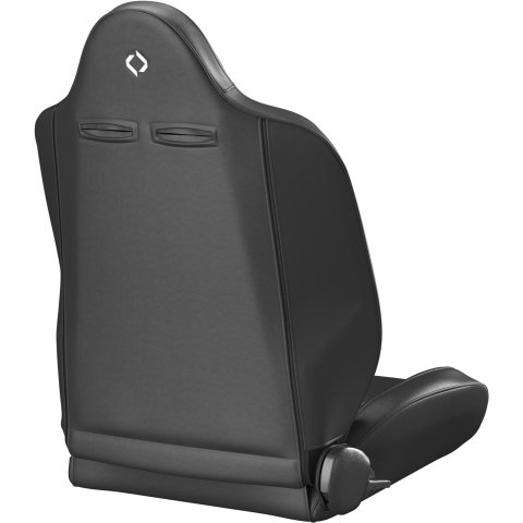 Corbeau Baja RS Suspension Black Vinyl Seat 66401PR Bucket and Bench Seats, Seats, Adjustable Bucket, Vinyl, Black, Stitching, Lever Recline, Pair thumbnail 3