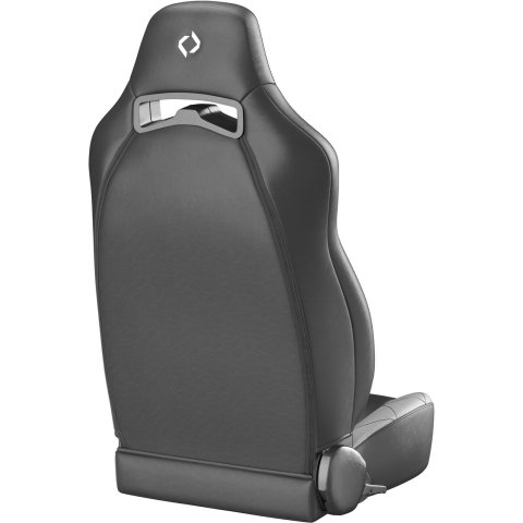 Corbeau Race Reclining Trailcat Black/gray Seat 44919PR Bucket and Bench Seats, Seats, Adjustable Bucket, Vinyl, Black/Gray HD, Black Stitching, Lever Recline, Pair thumbnail 4
