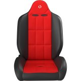 Corbeau Baja RS Suspension Black Vinyl Seat 66407PR Sport Seats , Vinyl/Red Cloth Pair thumbnail 3