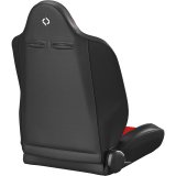 Corbeau Baja RS Suspension Black Vinyl Seat 66407PR Sport Seats , Vinyl/Red Cloth Pair thumbnail 5