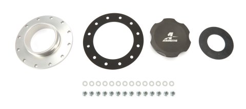 Aeromotive Fuel Tank Caps 18727 Fillcap, Screw-on, 3-inch, Flanged, 12-Bolt, Black
