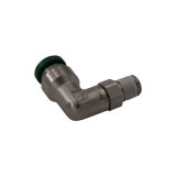 Aeromotive Union Reducers 15600 Fittings and Adapters, Reducers, 90 degree, Aluminum, Natural, 1/16 in. NPT Male NPT, 1/4 in., Compression, Each thumbnail 3