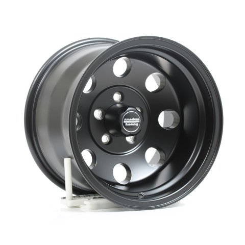 American Racing AR172 Baja Black Wheels 15x10 Wheel, Baja, Aluminum, Matte Black, 15 in. x 10 in., 5 x 4.50 in. Bolt Circle, 3.810 in. Backspace, Each thumbnail 2