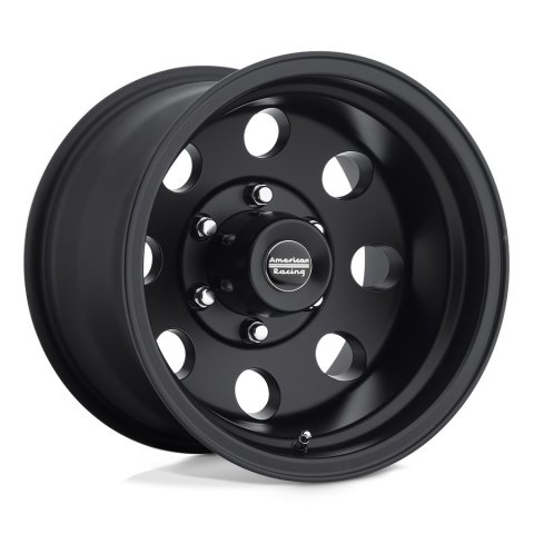 American Racing AR172 Baja Black Wheels 15x8 Wheel, Baja, Aluminum, Matte Black, 15 in. x 8.0 in., 5 x 4.50 in. Bolt Circle, 5.290 in. Backspace, Each thumbnail 7