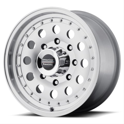 American Racing AR62 Outlaw II Silver Wheels 14x7 Wheel, AR62, II, Aluminum, Natural, 14 in. x 7 in., 4 x 4.50 in. Bolt Circle, 4.00 in. Backspace, Each