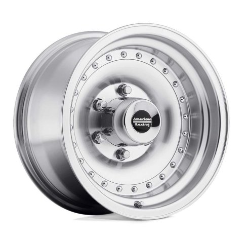American Racing AR61 Outlaw I Silver Wheels 15x10 Wheel, I, Aluminum, Natural, 15 in. x 10 in., 5 x 5.00 in. Bolt Circle, 4.00 in. Backspace, Each thumbnail 2